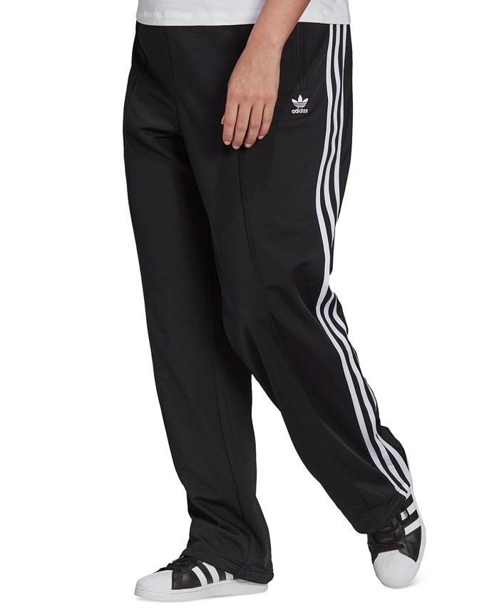 adidas Plus Size Firebird Striped Track Pants - Macy's