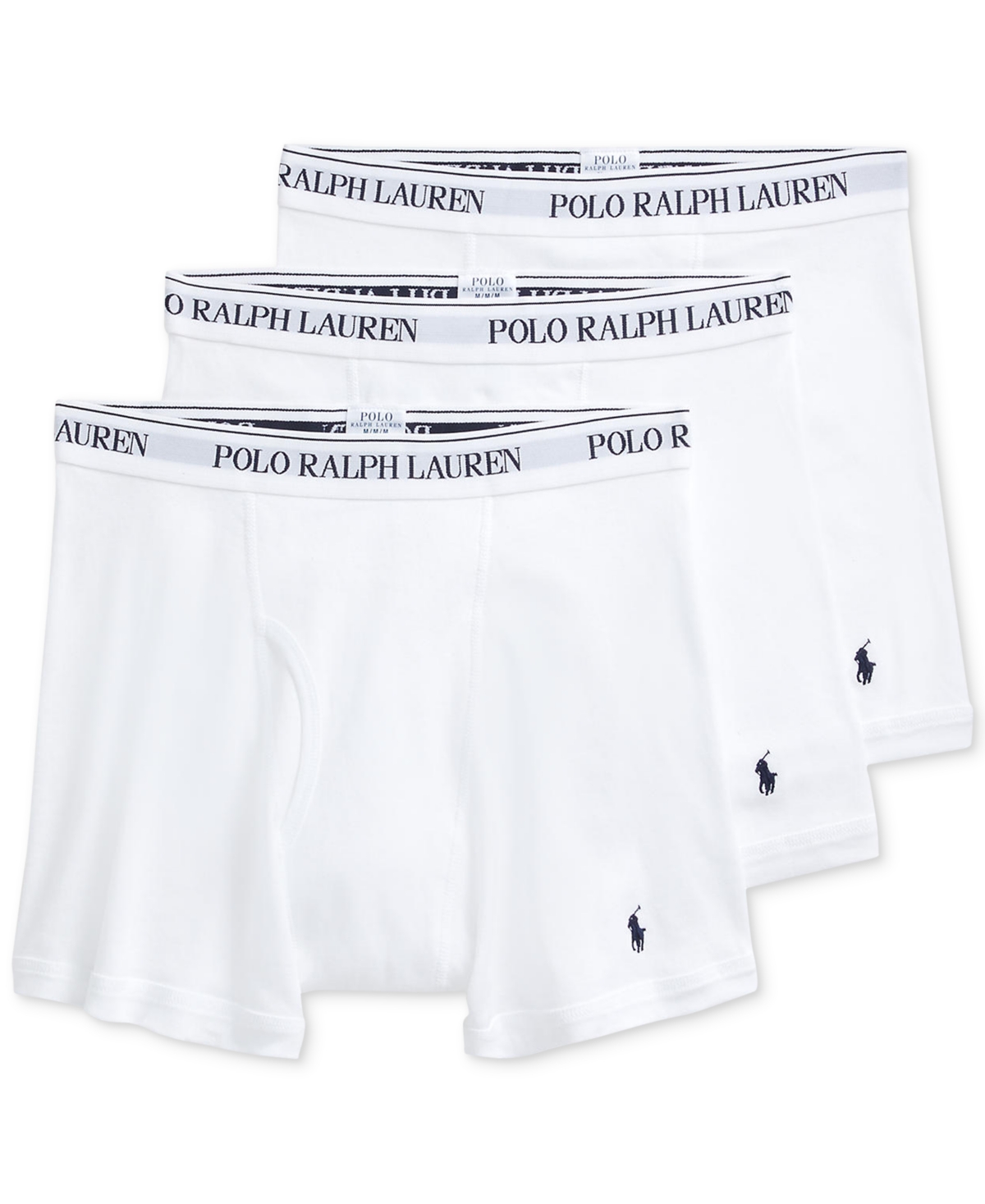 Polo Ralph Lauren Men's 3-Pack Big & Tall Cotton Boxer Briefs