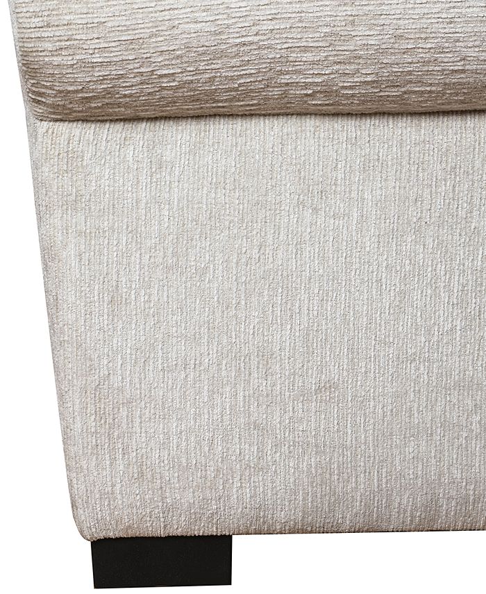 Furniture CLOSEOUT! Harleyrose 3Pc. Fabric Double Chaise Sofa, Created