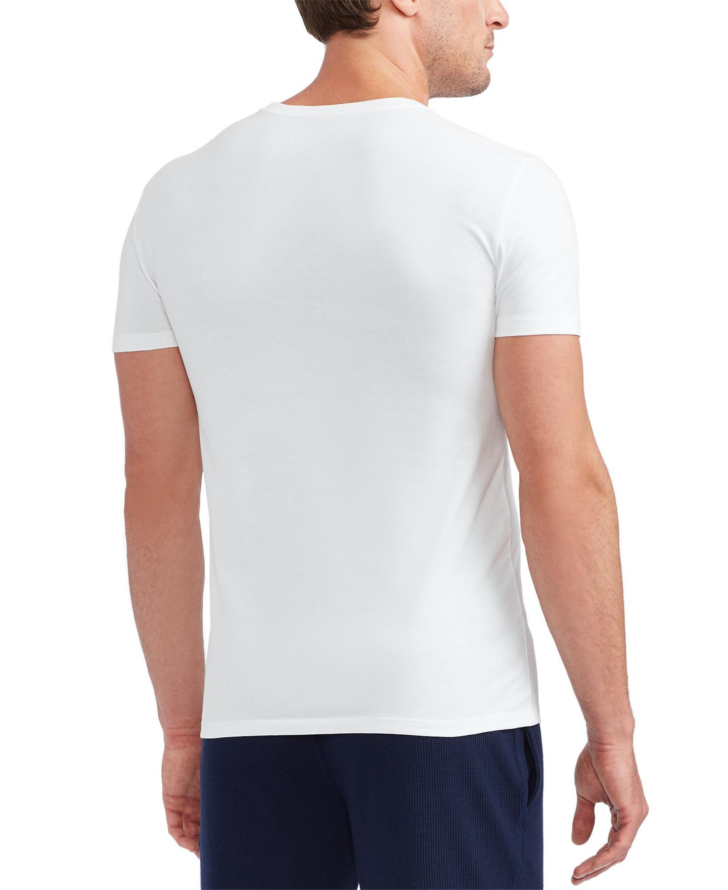 Мужские топы Polo Ralph Lauren 3-Pack Big Crewneck Undershirts, цвет: Чёрный — фото 4