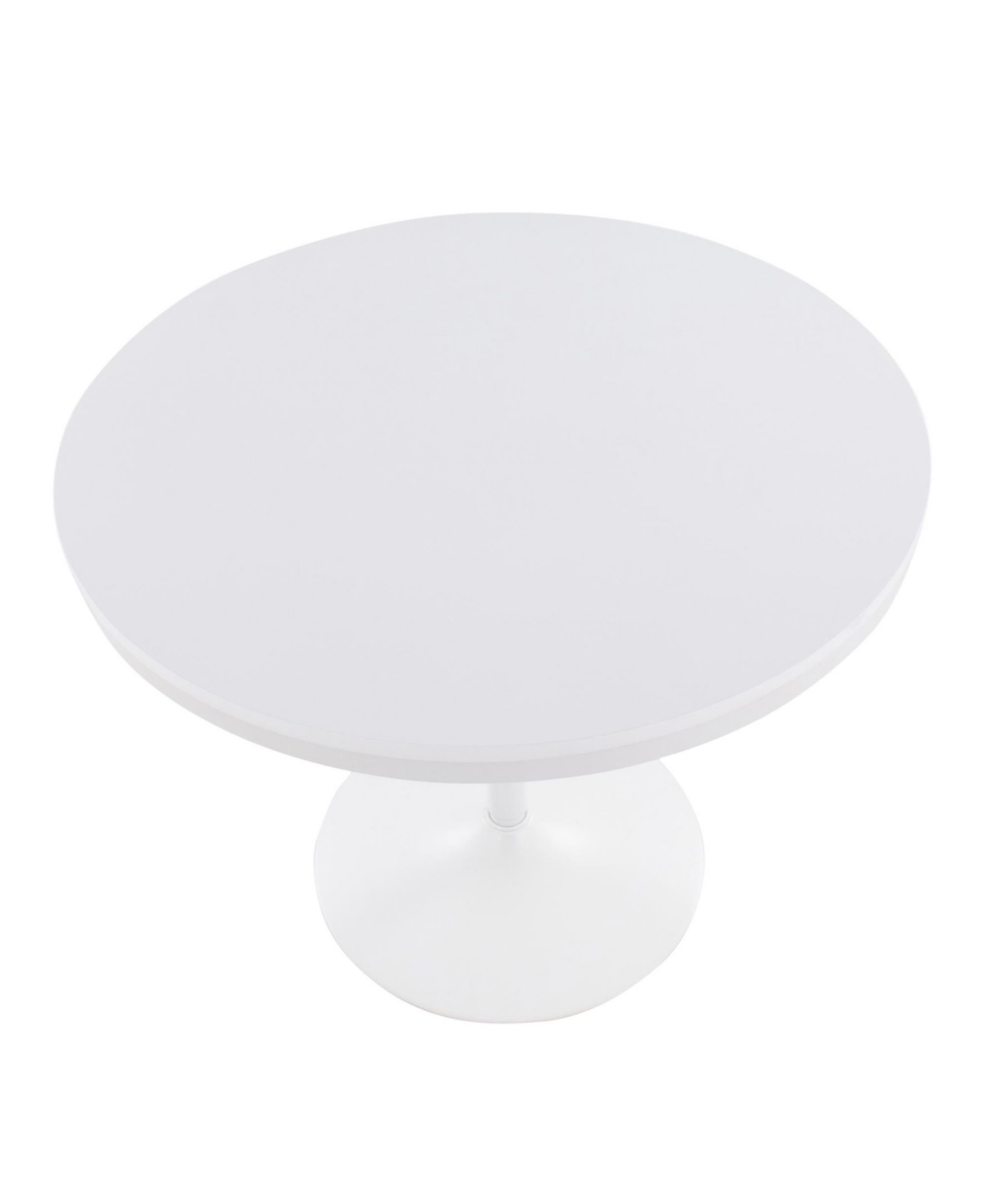 Dakota Industrial Dining Table - White Wood