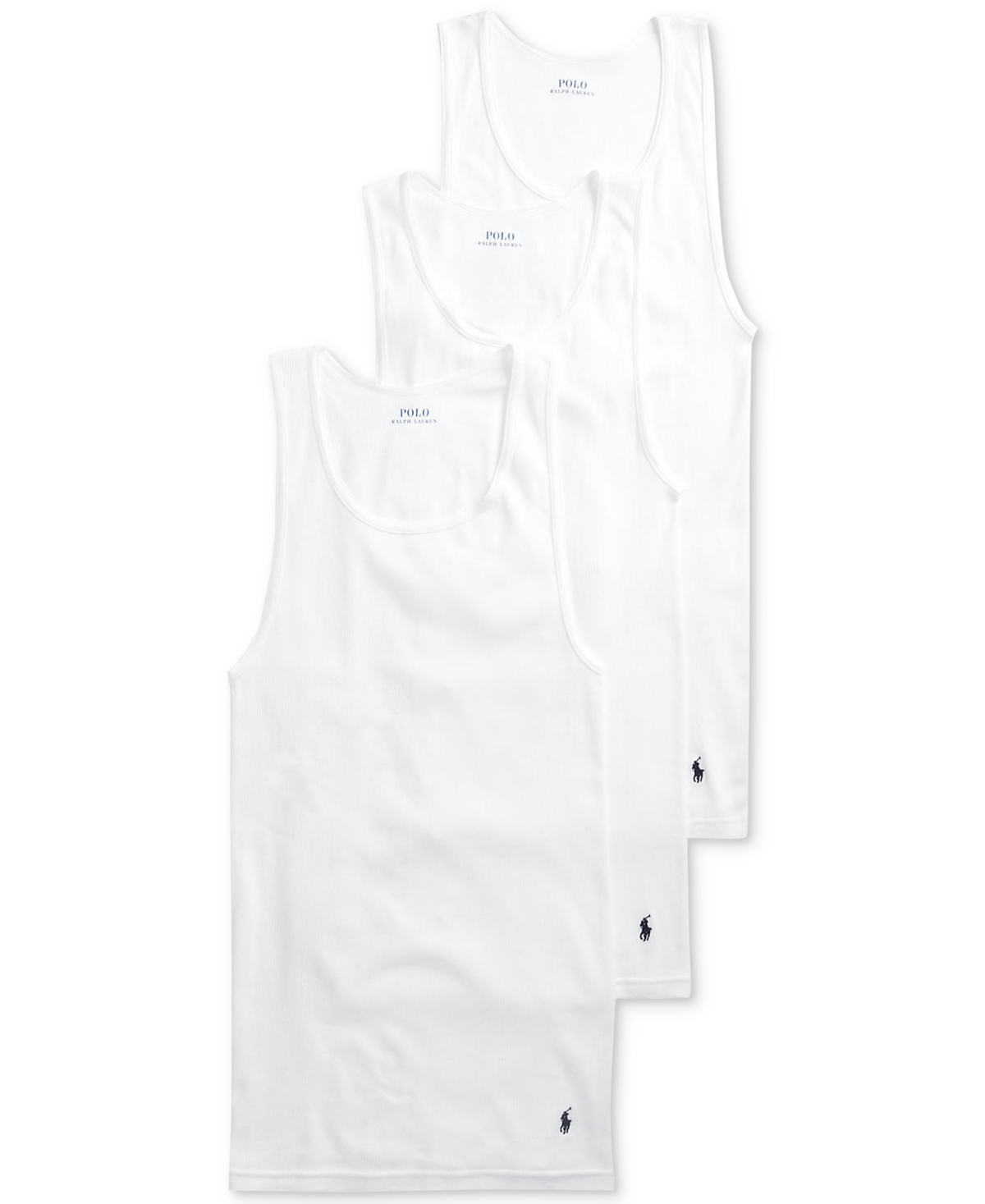 Polo Ralph Lauren 3-pack Classic Tank Undershirts In White