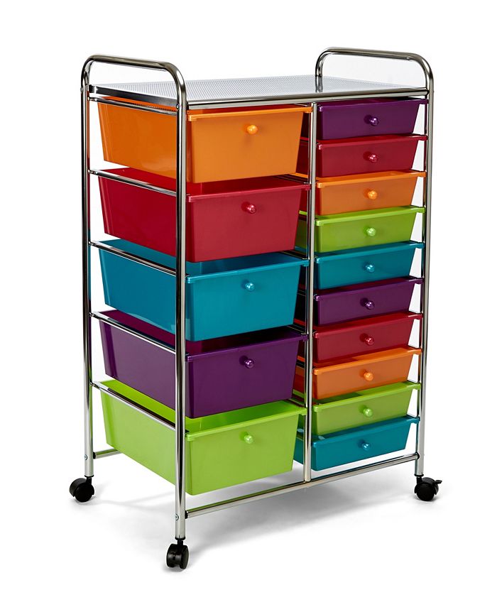Seville Classics 15Drawer Organizer Cart Macy's