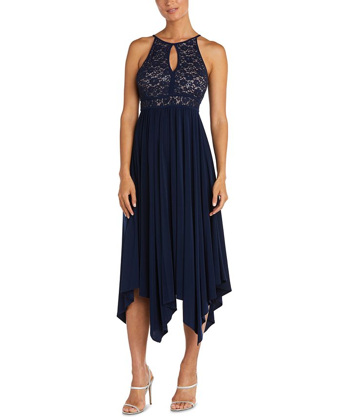 Nightway Lace Fit & Flare Dress Macy's