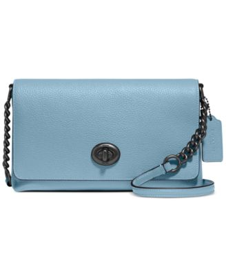 coach polished pebble leather crosstown crossbody