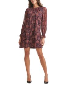 Petite Paisley Chiffon Shift Dress