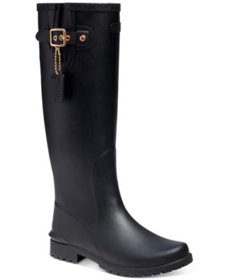 coach rain boots new