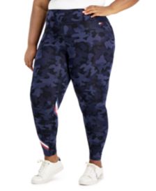 Plus Size Camo-Print High-Rise Leggings