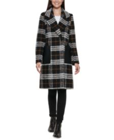 Petite Plaid Walker Coat, Created for Macy's