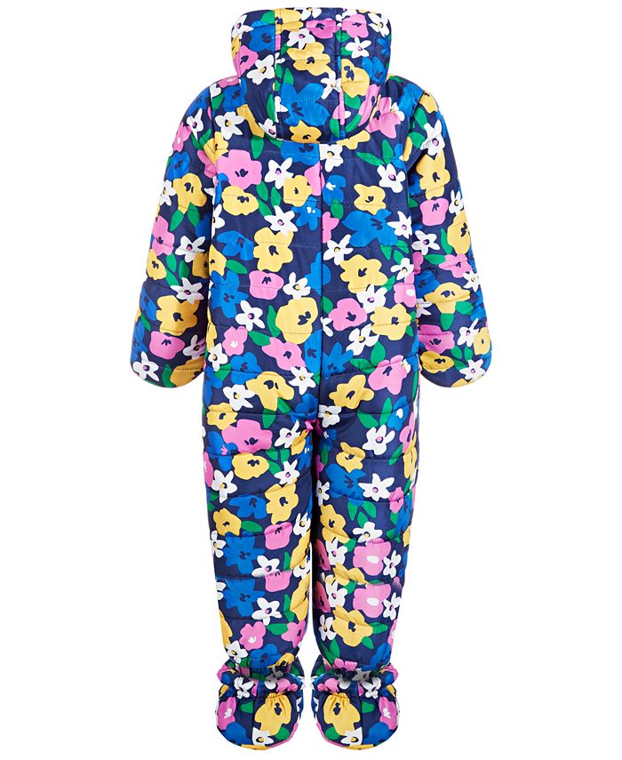 First Impressions Baby Girls FloralPrint Snowsuit, Created for Macy's