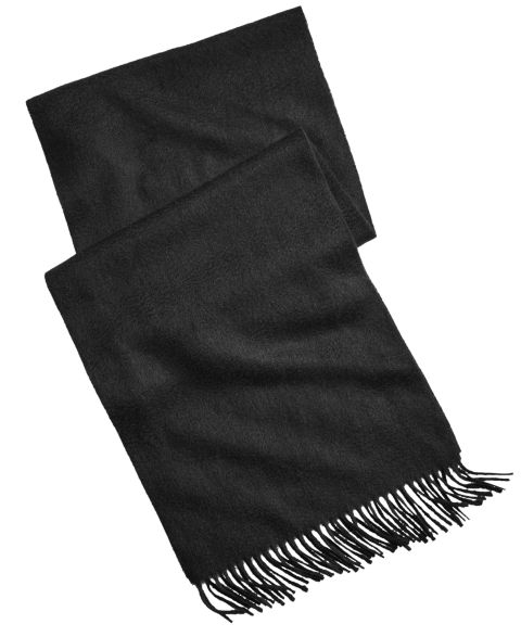Мужской шарф Club Room 100% Cashmere, цвет: Чёрный