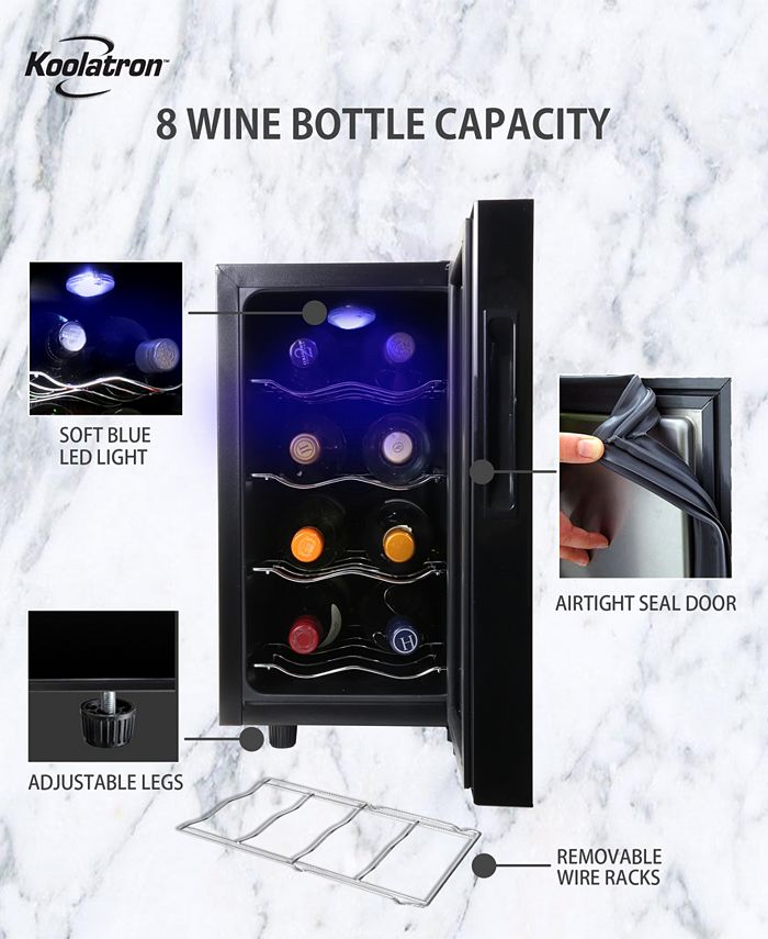 Koolatron Urban Series 8 Bottle Wine Cooler, 0.8' Cubic Macy's