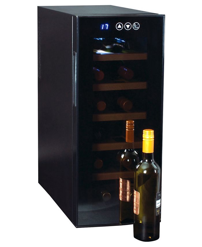 Koolatron Urban Series Deluxe 12 Bottle Wine Cooler with Beech Wood
