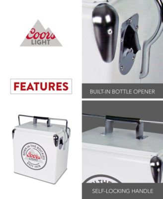 Koolatron Coors Light® Retro Ice Chest Cooler with Bottle Opener 13L