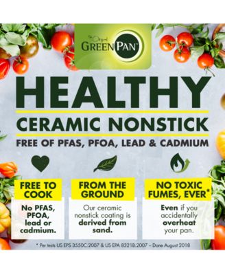 Valencia Pro Healthy Ceramic Nonstick 8", 9.5" & 11" Frypan Set