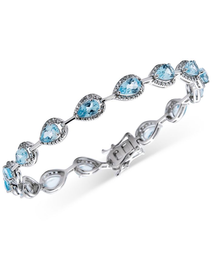 Macy's blue hot sale topaz bracelet
