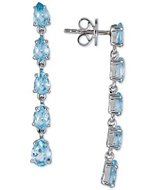 Blue Topaz Drop Earrings (5-1/3 ct. t.w.) in Sterling Silver (Also in Amethyst, Citrine & Multi-Gemstone)