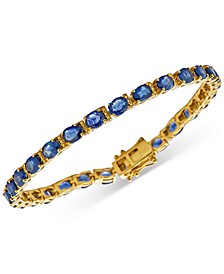 Sapphire Tennis Bracelet (14 ct. t.w.) in 14k Gold-Plated Sterling Silver 