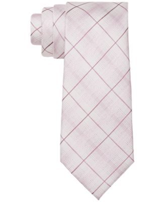 Calvin Klein - Men's Slim Reflecting Grid Tie
