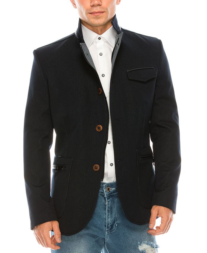 RON TOMSON Men's Modern Casual Stand Collar Sports Jacket - Macy's