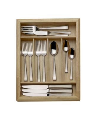 Essex Satin 65-Piece Flatware Set, Service for 12