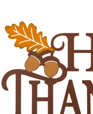 Glitzhome "Happy Thanksgiving" Wall Decor, 24" - Macy's