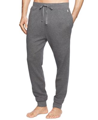 polo waffle knit lounge pants