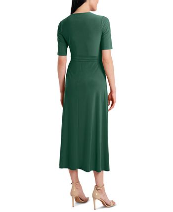 MSK V-Neck Midi Dress & Reviews - Dresses - Women - Macy's