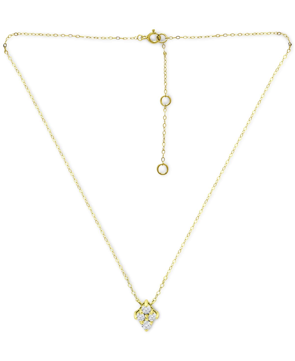 Giani Bernini Cubic Zirconia Cluster Pendant Necklace, 16
