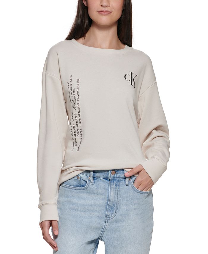 Calvin Klein Jeans Graphic Sweatshirt & Reviews - Tops - Juniors 