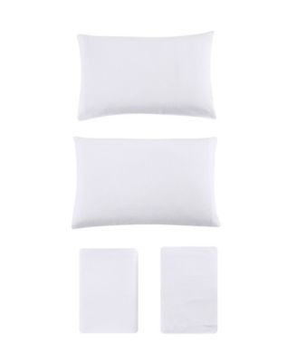 Solid 100% Cotton Brushed Flannel 3-Pc. Sheet Set, Twin