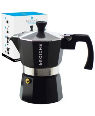 Milano Stovetop Espresso Maker Moka Pot 3 Espresso Cup Size 5 oz