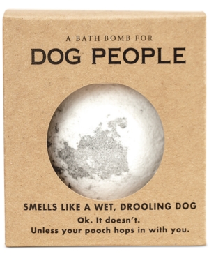 Whiskey River Soap Co Dog People Bath Bomb In White