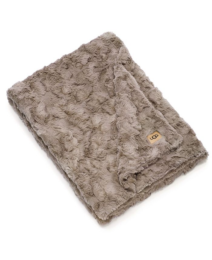 UGG® Adalee Faux Fur Throw & Reviews Blankets & Throws Bed & Bath