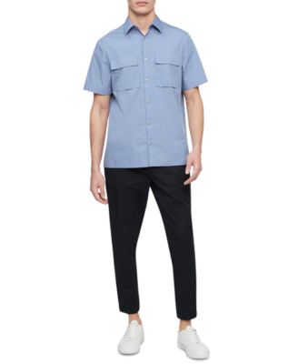 Calvin Klein - Men's Stretch Double-Pocket Shirt