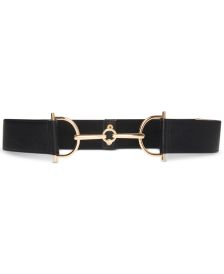 Oversize-Horsebit-Detail Stretch Belt 