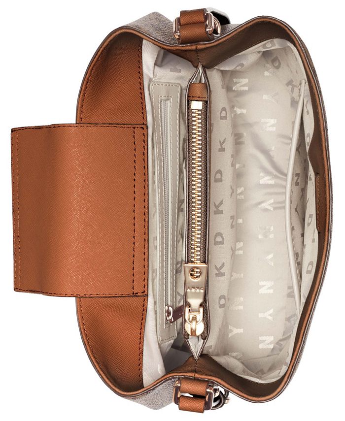 dkny bryant logo satchel
