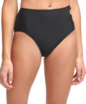 Calvin Klein - Cut-Out High-Waist Bikini Bottoms