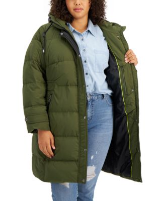 vince camuto hooded puffer coat