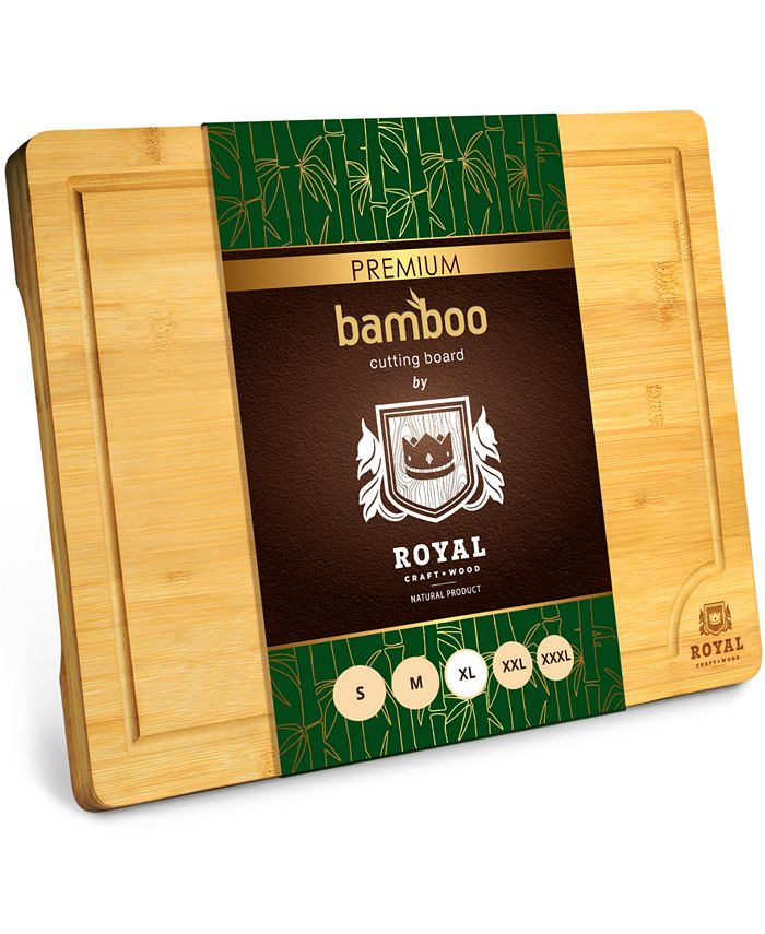 Royal Craft Wood Organic Bamboo Cutting Board For Kitchen with Juice Groove Macy's