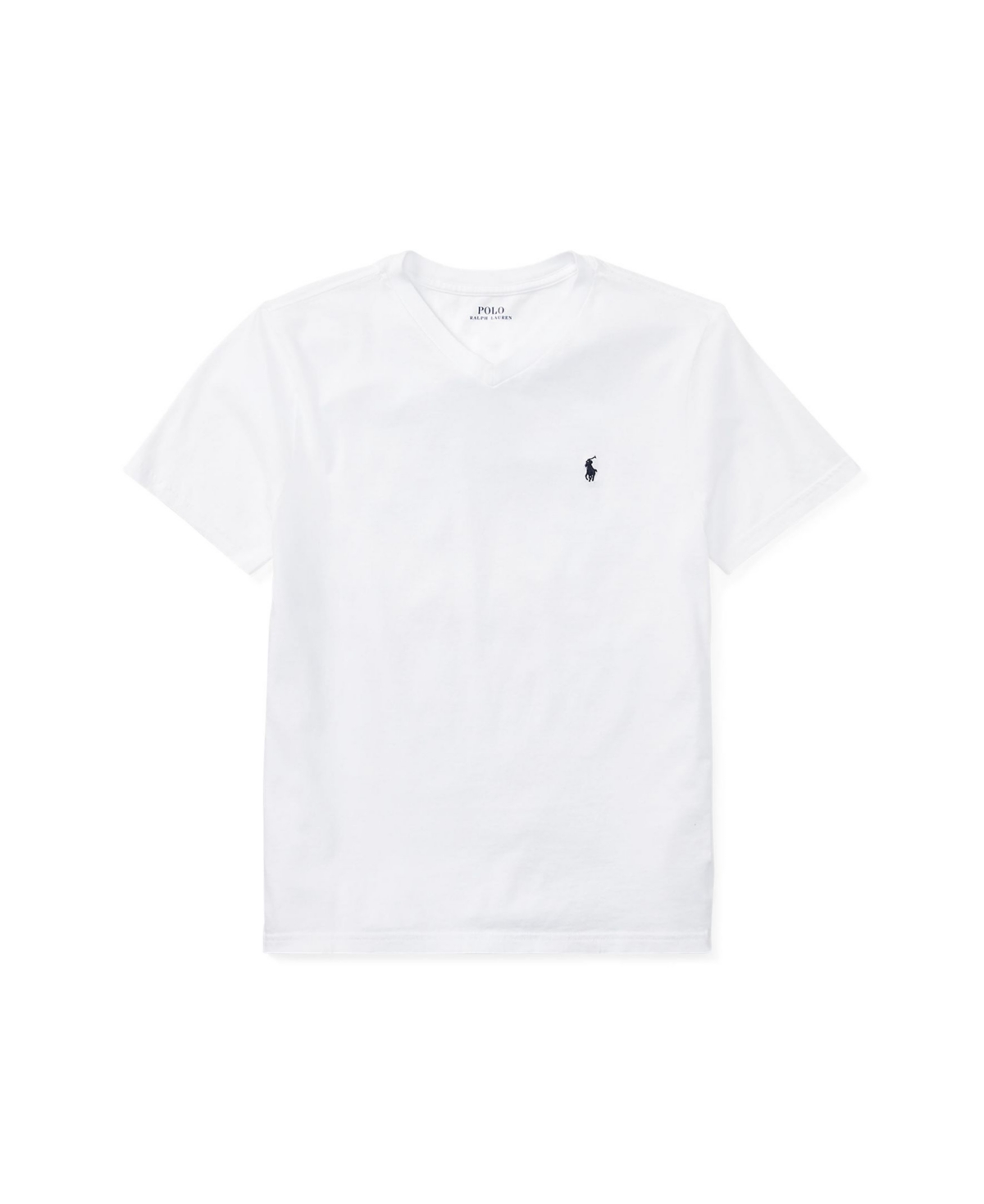 Polo Ralph Lauren Kids' Big Boys Cotton Jersey V-neck T-shirt In White
