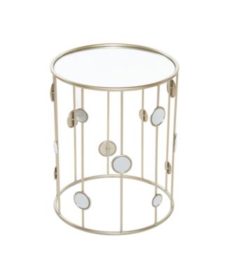 Metal Contemporary Accent Table, 2 Pieces