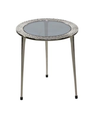 Contemporary Aluminum Accent Table