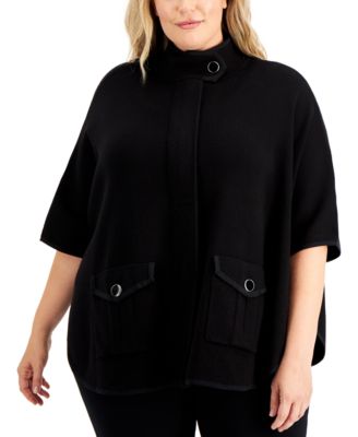 plus size cape sweater