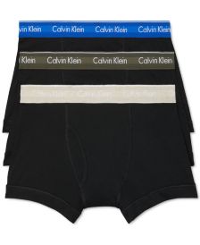 Men's 3-Pk. Classic Cotton Trunks