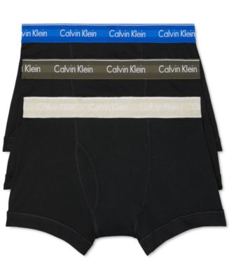 Calvin Klein Men's 3-Pk. Classic Cotton Trunks Underwear - Macy's