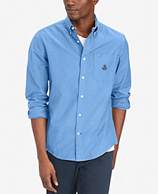 Men's Custom-Fit TH Flex Solid Oxford Shirt