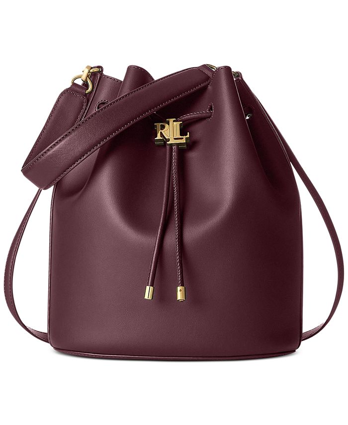 Lauren Ralph Lauren Andie Large Leather Drawstring Bag & Reviews - Handbags  & Accessories - Macy's