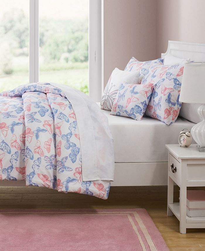 Olivia & Finn Butterfly 4 Piece Comforter Set, Twin Macy's