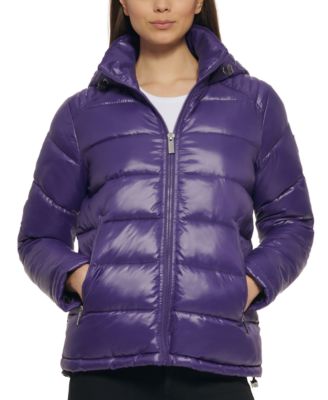 guess purple coat